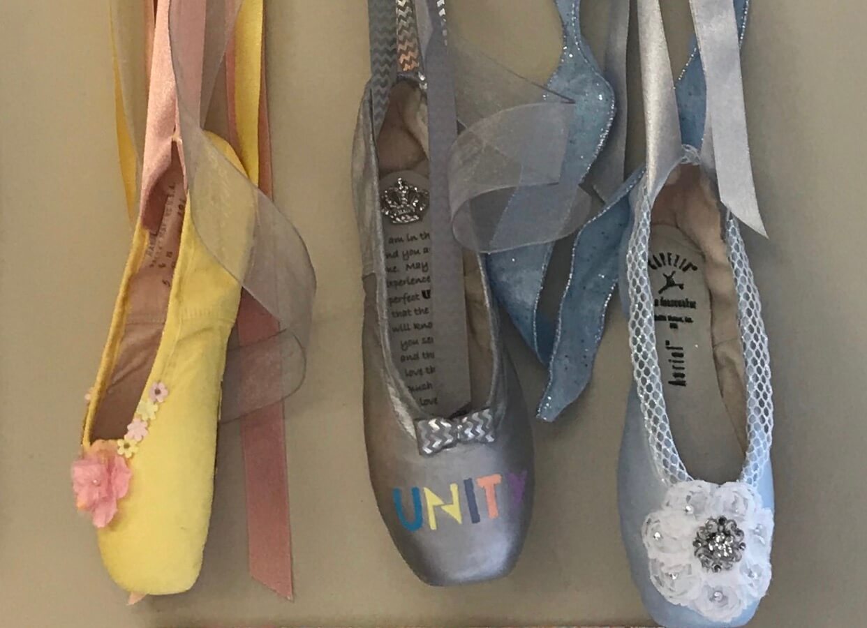 painted pointe shoes